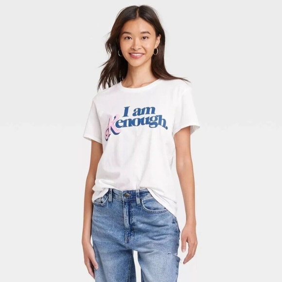 Barbie I Am Kenough White T-Shirt Medium - Picture 1 of 6